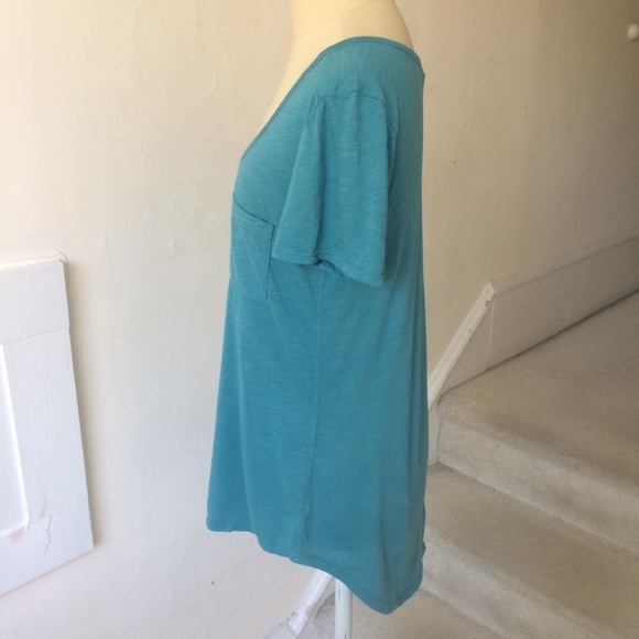 AG Adriano Goldschmied High Low Pocket Tee Shirt - Picture 2 of 7